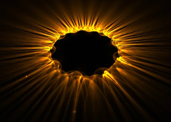 Rezumat Fractal Black Hole Background Artă Fractală — Fotografie, imagine de stoc
