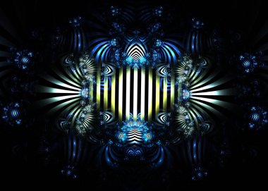  Soyut Fraktal Çizgili Arkaplan - Fraktal Sanat