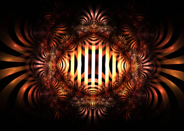 Streszczenie Fractal Striped Tle Sztuka Fraktalna — Zdjęcie stockowe