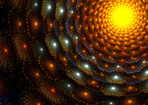 Resumen Fondo Concéntrico Laminado Fractal Arte Fractal — Foto de Stock