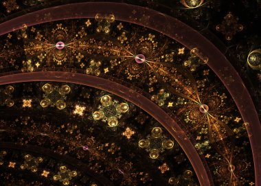 Soyut Fraktal Enfes Desenli Arkaplan - Fraktal Sanat