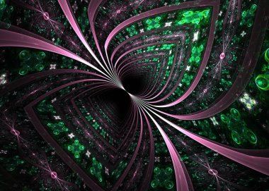  Soyut Fraktal Enfes Desenli Arkaplan - Fraktal Sanat