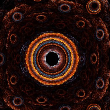 Soyut Fraktal Yüzey Arkaplanı - Fraktal Sanat  