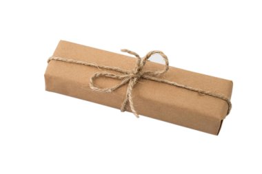 güzel hediye kutusu isolanted beyaz arka plan üzerinde