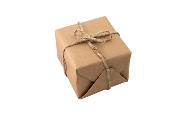 Beautiful gift box isolanted on white background — Stock Photo, Image