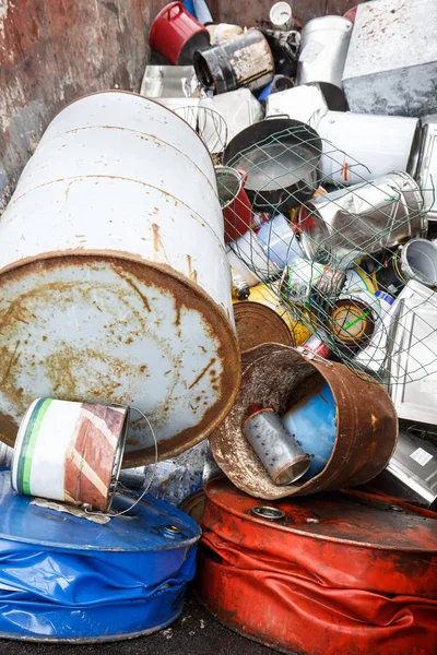 Pile of sorted metallic waste — Stock Photo, Image