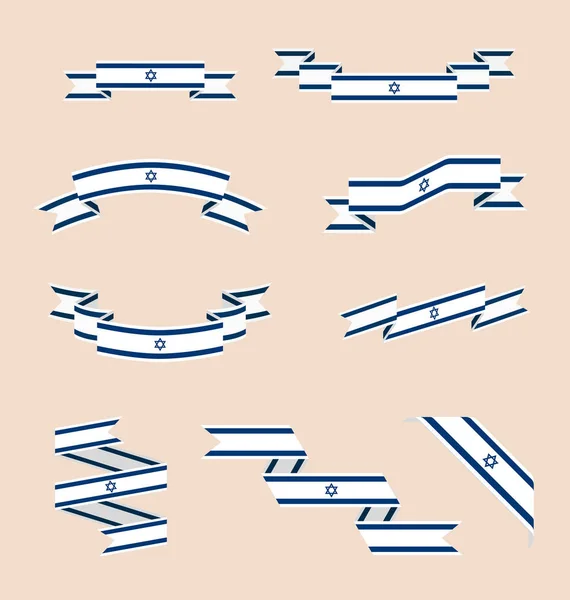 Şeritler veya Banner renkleri İsrail bayrağı