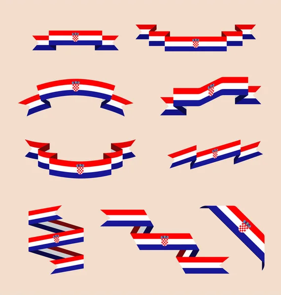 Şeritler veya Banner Hırvat bayrağının renkleri