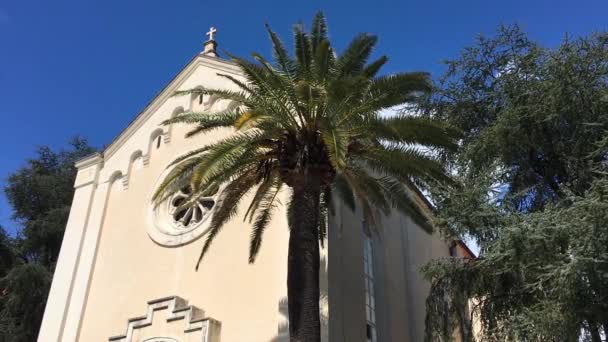 Kostel Svatého Jeronýma Palm Herceg Novi Černá Hora — Stock video