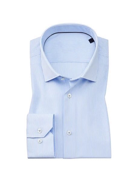 Camisa plegada plana, aislada en blanco — Foto de Stock