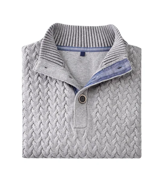 Чоловічий светр ізольований на білому, відсічний контур — стокове фото