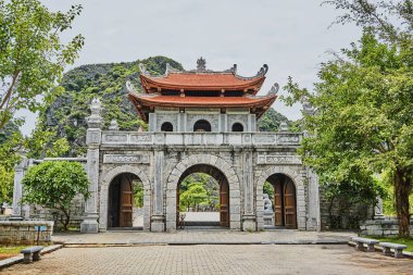 güzel Budist tempel hanoi vietnam Asya'da