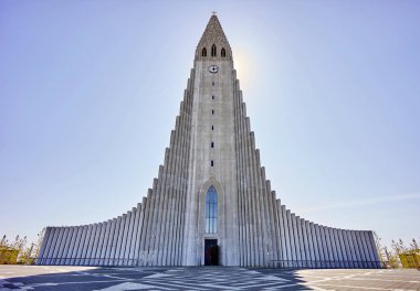 büyük katedral güzel reykjavik İzlanda yaz