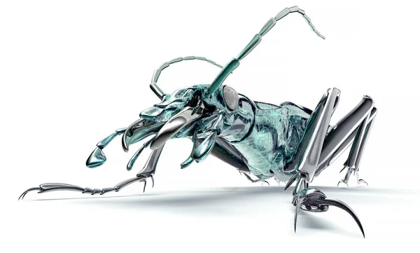 Digital Safety Concept Electronic Computer Bug Isolated Illustration — Stock Photo, Image