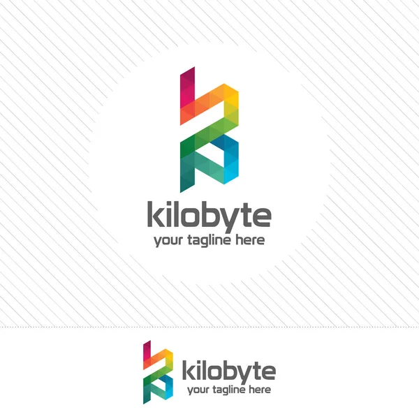 手紙 K 三角形ピクセルの概念とロゴのデザインのベクトル。K の文字のロゴのテンプレートのベクターでカラフルでモダンなデザイン。スタジオ会社、web デザイン、技術、通信に適しています。. — ストックベクタ