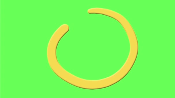 Handgezeichnetes Emoji Gesicht Schmackhaftes Essen U1F60B — Stockvideo