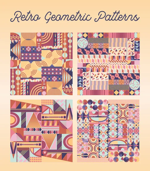 Retro geometrik desenler