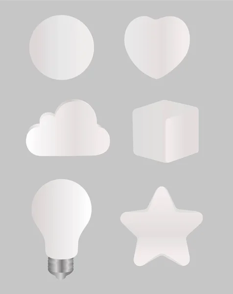 Sanat eserleri modellemeleri için gerçekçi bir stres topu koleksiyonu..