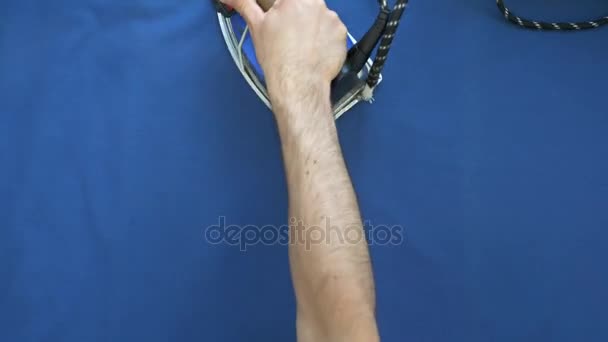 Close-up of hands. Hands touch. Flat lay. — Stock Footage Close-up of hands. Hands touch. Flat lay. Royalty Free Stock Video