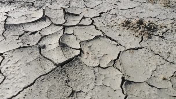 Desastre ecológico, dibujo de tierra seca — Vídeos de Stock