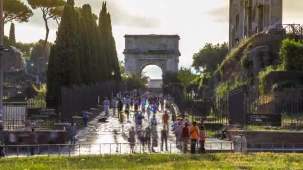 拱的提图斯罗马 — 图库视频影像