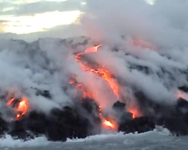 Vulcão kilauea hawaii — Vídeo de Stock