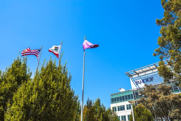 Bandera de la sede de Yahoo — Foto de Stock