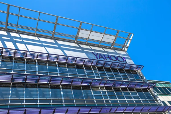 Yahoo-Fassadenbau — Stockfoto