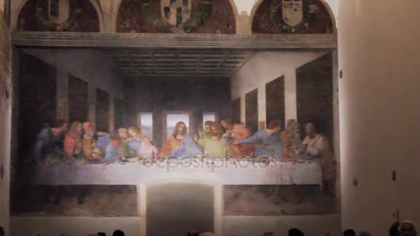 Ultima Cena Leonardo — Video Stock