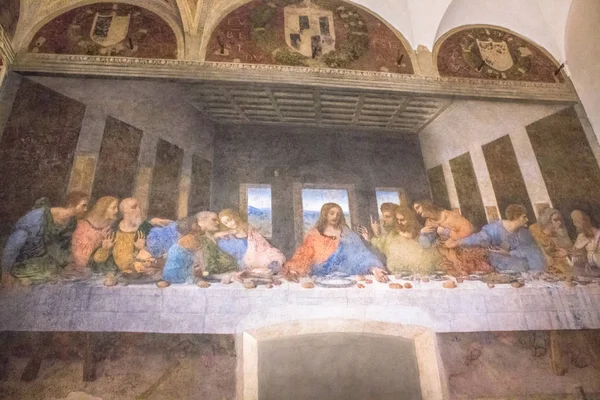 Тайная вечеря Леонардо — стоковое фото