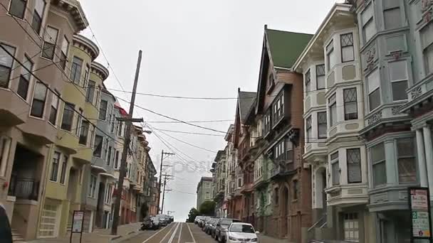 Сан-Франциско історичні будинки — стокове відео