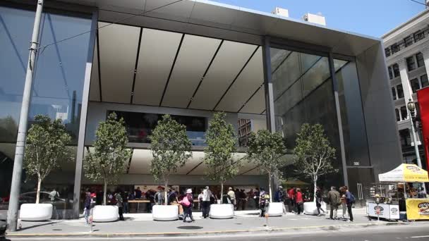 Apple tienda de Union Square — Vídeos de Stock