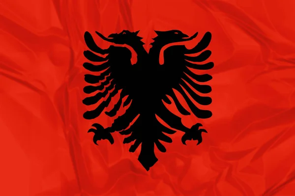 Drapeau de l'Albanie — Photo