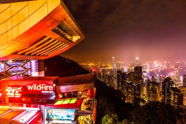 Peak Tower Hong Kong clipart