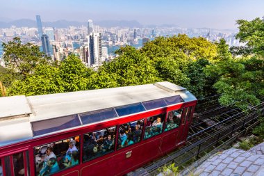 Victoria Peak tramvay Hong Kong