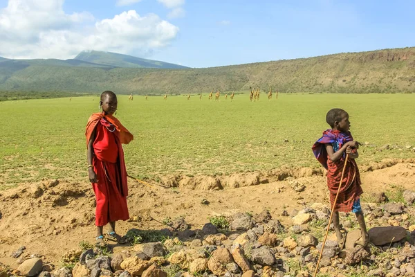Tribu Masai Tanzania — Foto de Stock