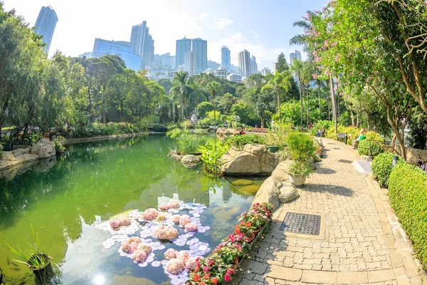 Hong Kong Park paisaje — Foto de Stock