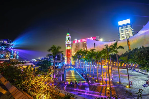 Spettacolo di luce Hong Kong — Foto Stock