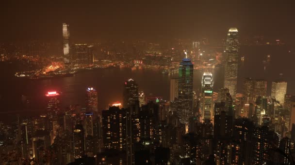 Caducidade do tempo aéreo de Hong Kong — Vídeo de Stock