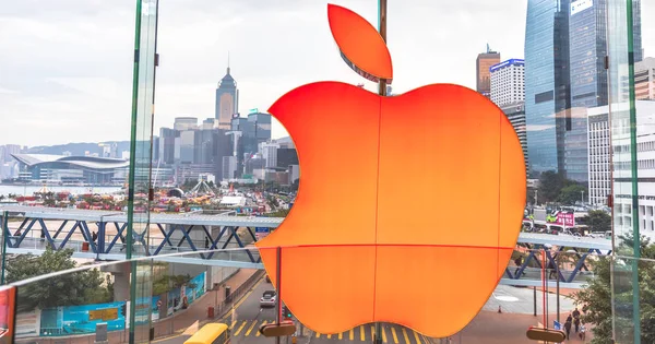 Apple Hk Вивіска — стокове фото