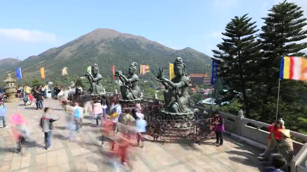 Grote Boeddha lantau — Stockvideo