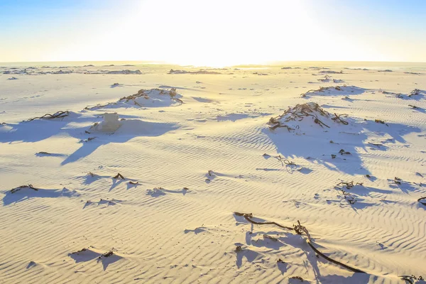 Witte zand achtergrond — Stockfoto