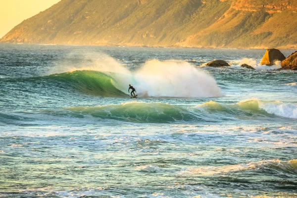 Surfing in Noordhoek Beach — Stock Photo, Image