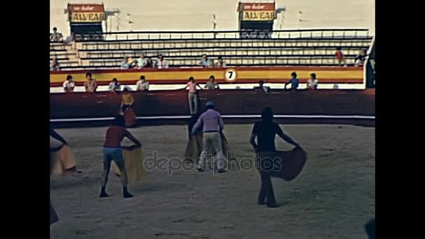 Ibiza bullfighting show — Stock Video