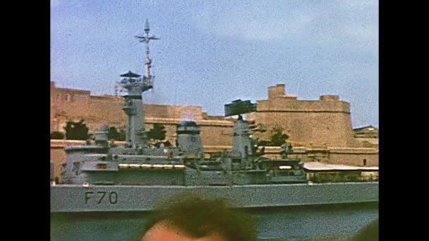 Birgu 在马耳他港口 — 图库视频影像