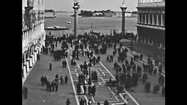 San Marco Meydanı overlook — Stok video