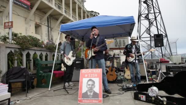 William G. Baker Alcatraz — Stok video