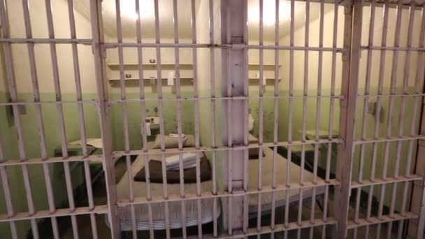 Alcatraz ordinary cells — Stock Video