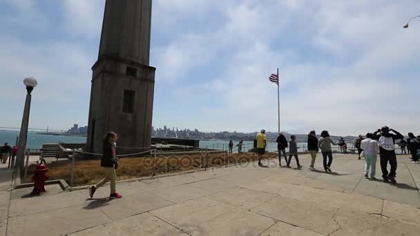 Alcatraz Eagle Plaza — Stockvideo