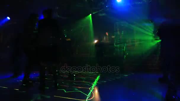 People disco dancing — Stock Video